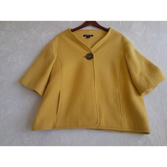 Ellen Tracy Jackets & Blazers - Ellen Tracy Elegant Angora Wool Designer Vintage Inspired Size 16 Coat Pockets